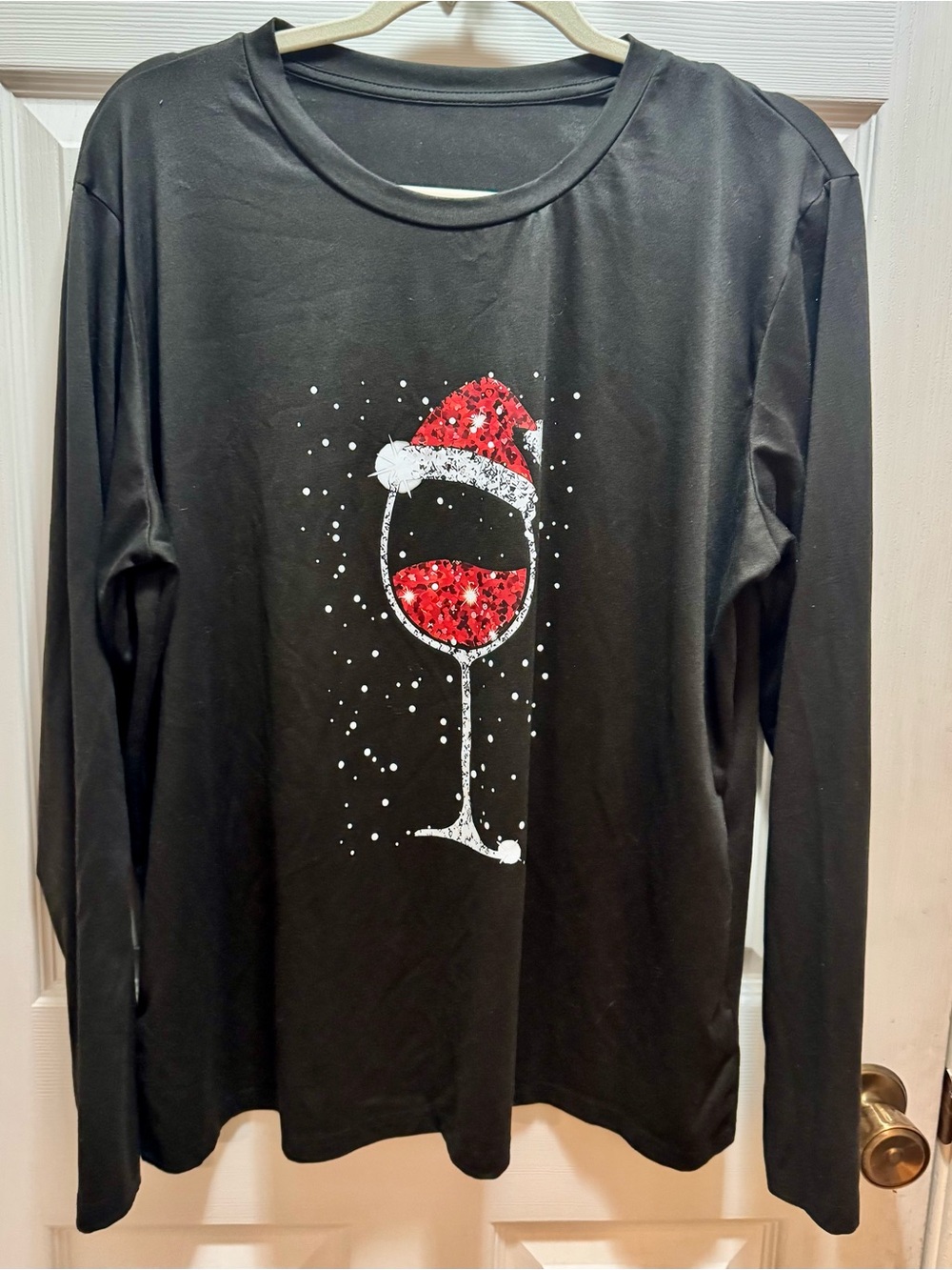 SHEIN Black Care Label Tee — XXL